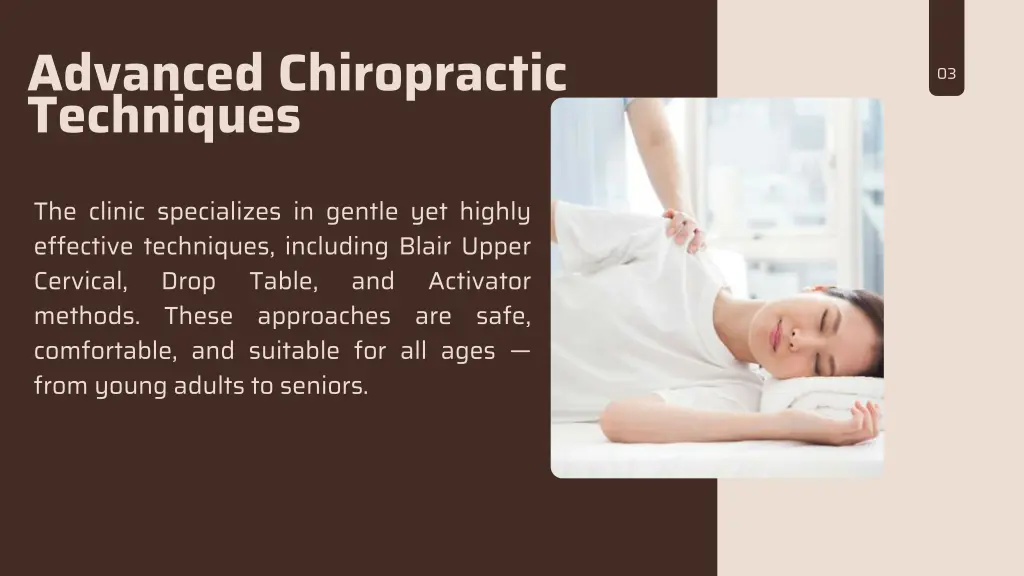 advanced chiropractic techniques