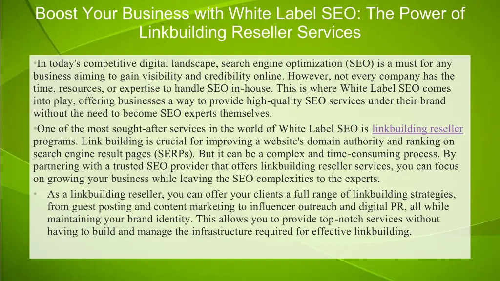 boost your business with white label