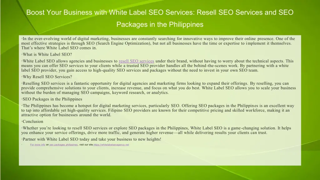 boost your business with white label seo services