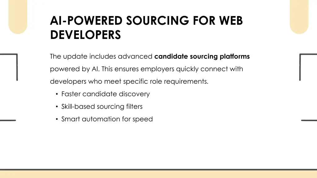 ai powered sourcing for web developers