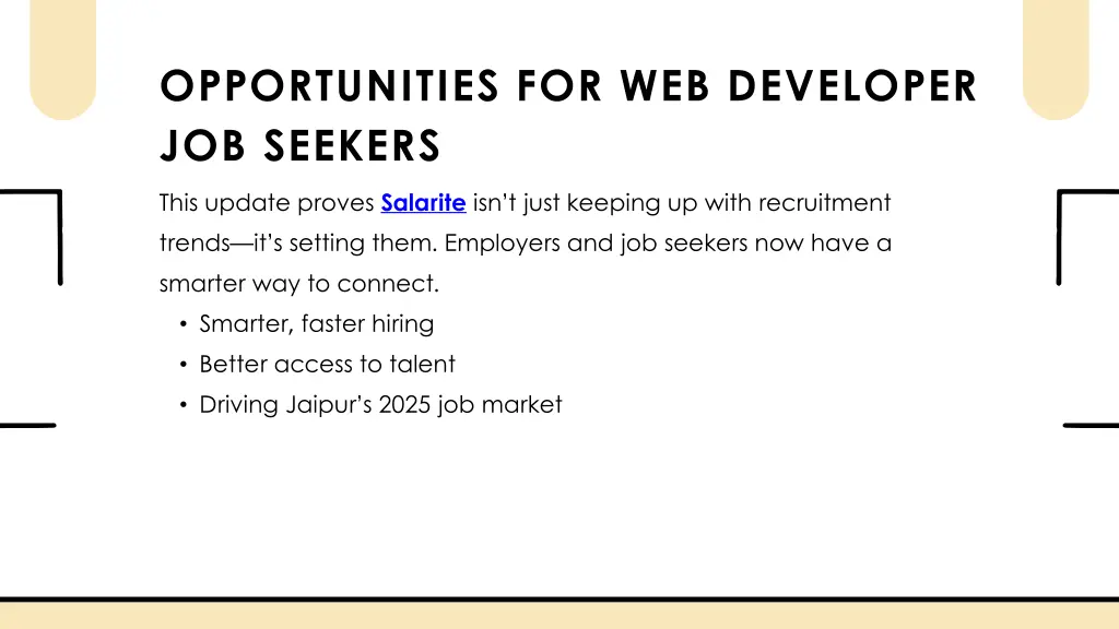 opportunities for web developer job seekers this