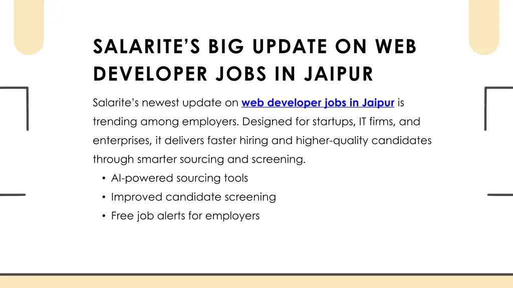 salarite s big update on web developer jobs