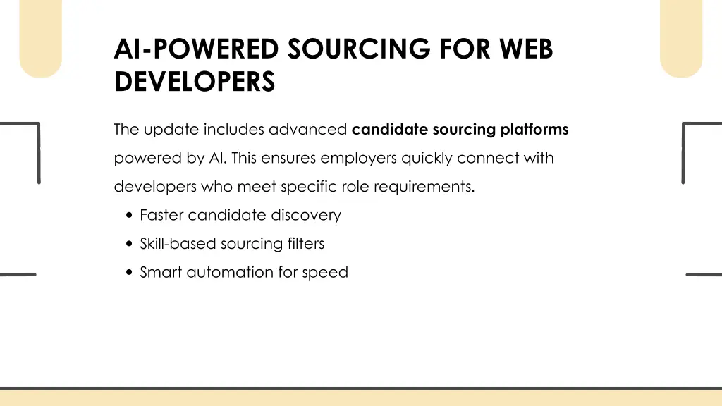 ai powered sourcing for web developers