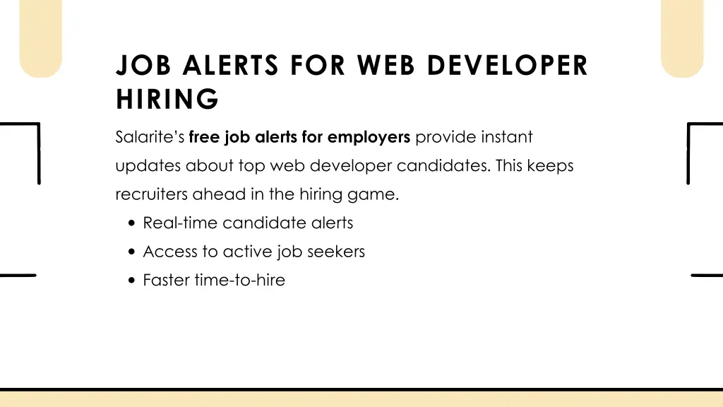 job alerts for web developer hiring salarite