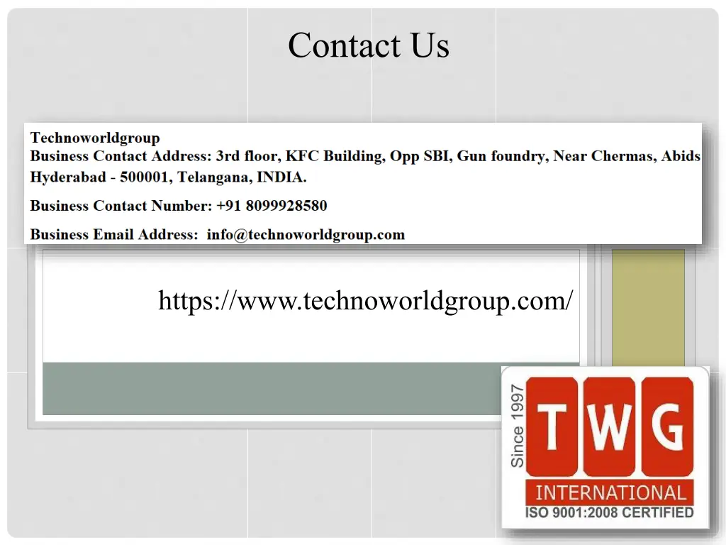 contact us