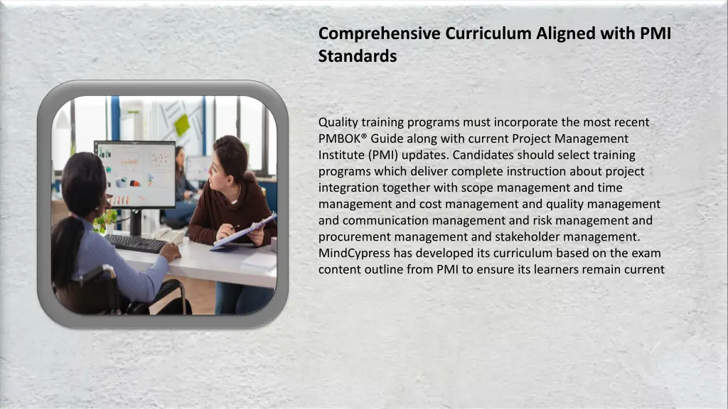 comprehensive curriculum aligned with