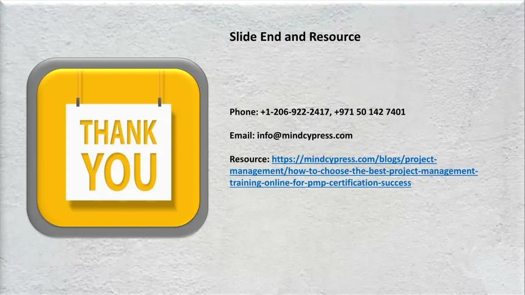 slide end and resource