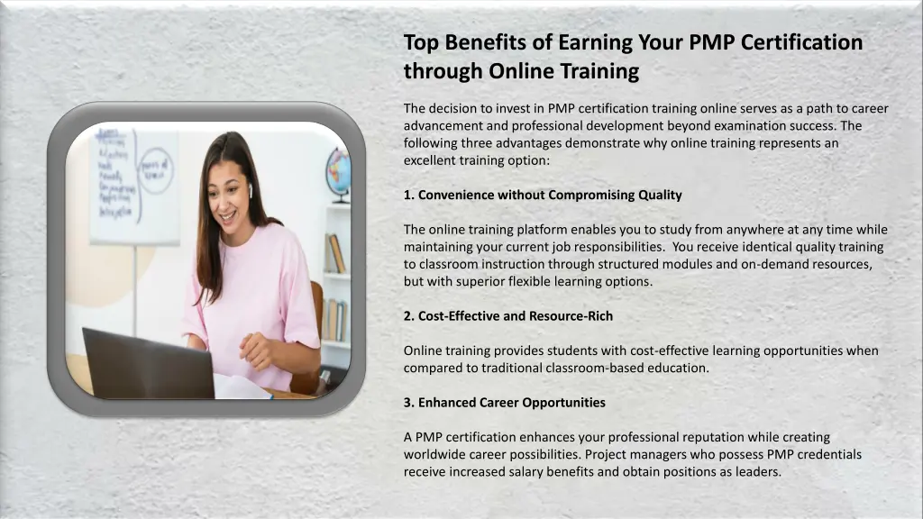 top benefits of earning your pmp certification