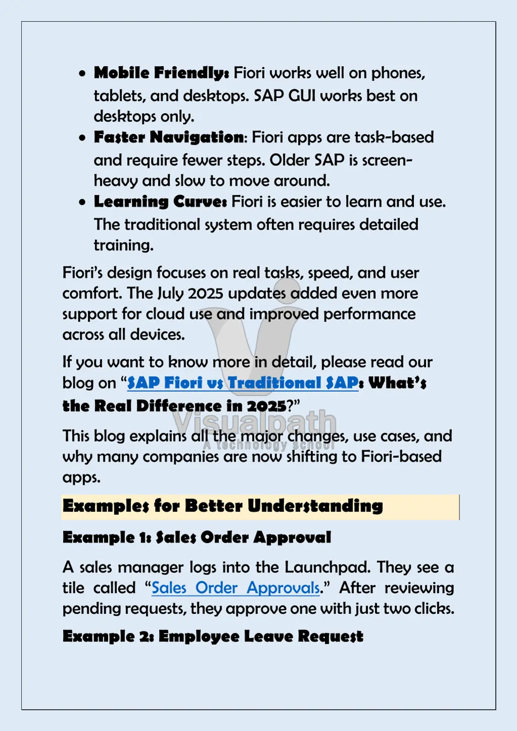 mobile friendly fiori works well on phones