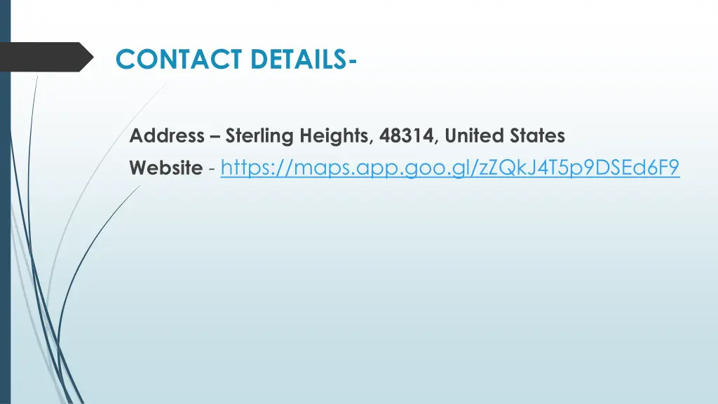 contact details