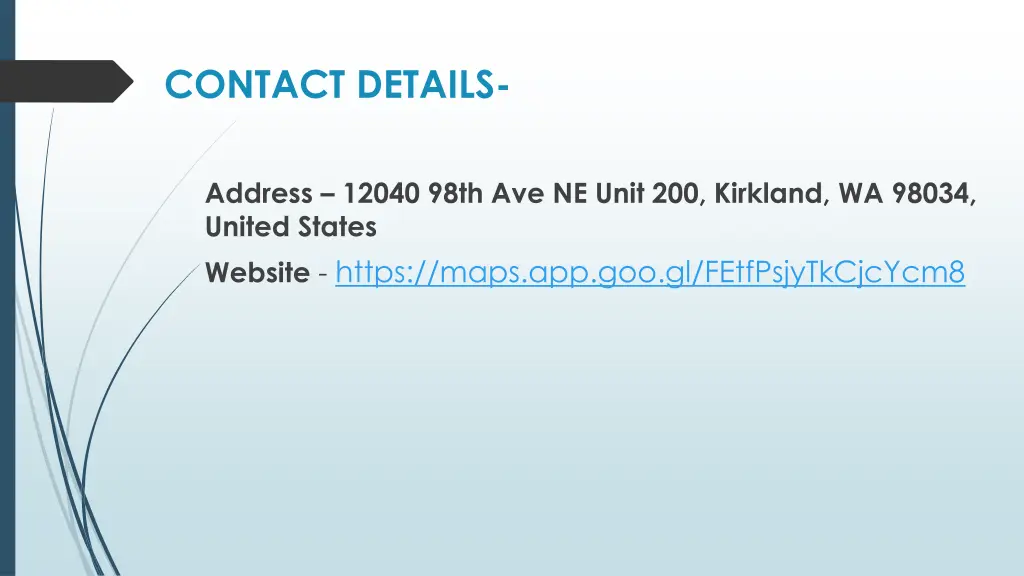 contact details
