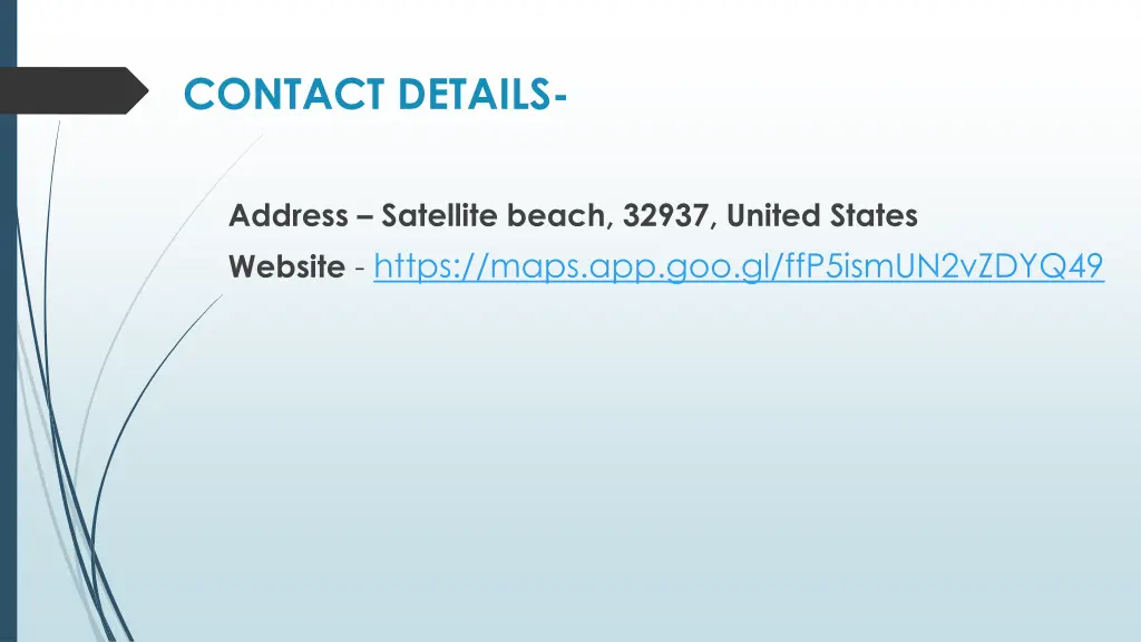 contact details