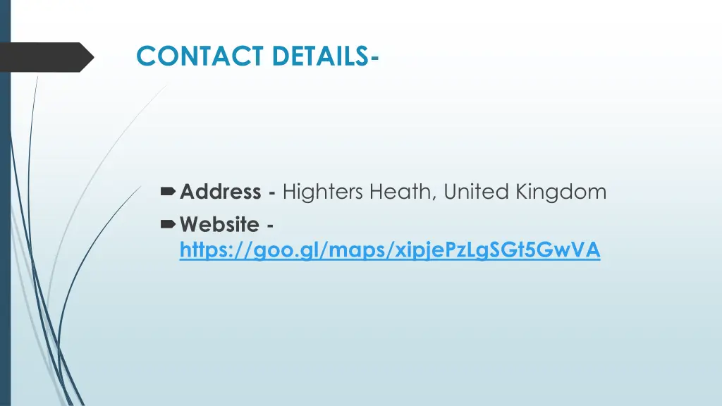 contact details