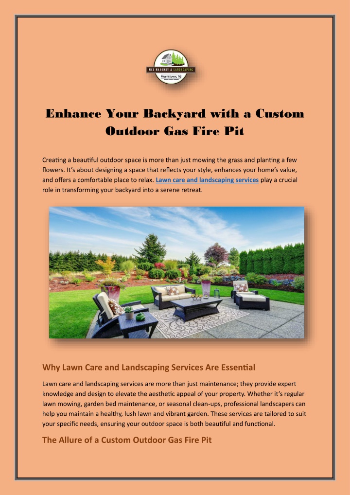 enhance your backyard with a custom outdoor