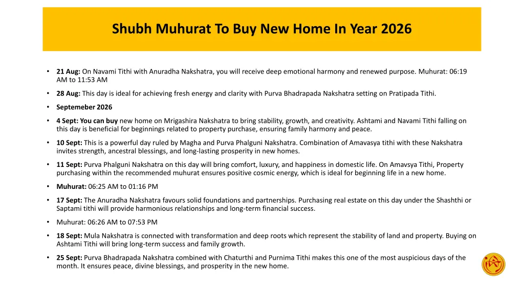 shubh muhurat to buy new home in year 2026 7