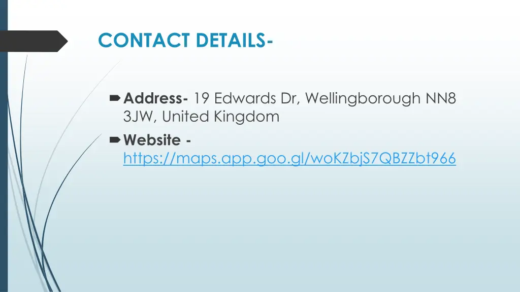 contact details