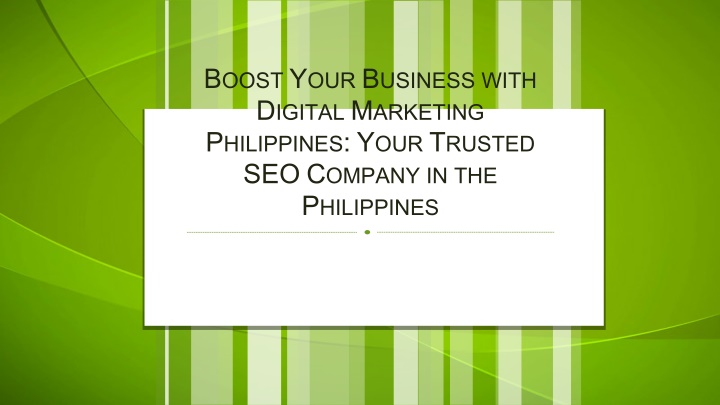 b oost y our b usiness with d igital m arketing