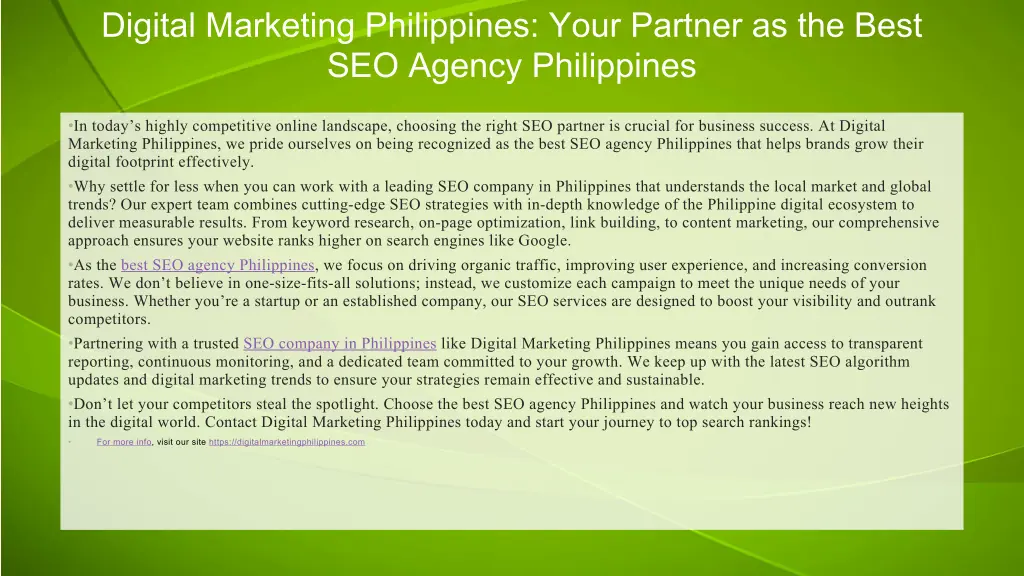 digital marketing philippines your partner