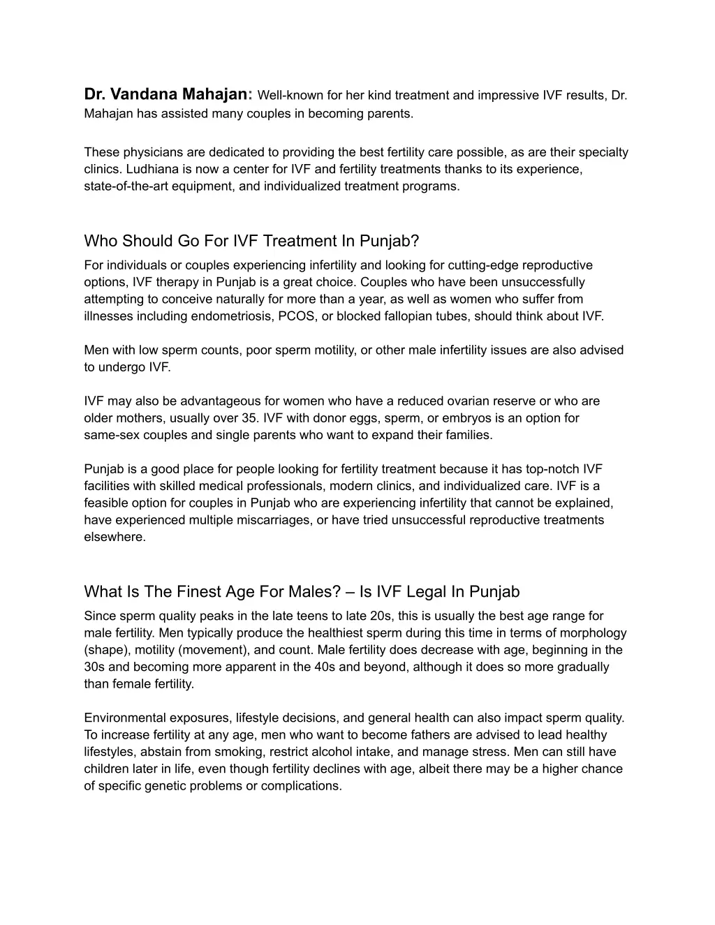 dr vandana mahajan well known for her kind