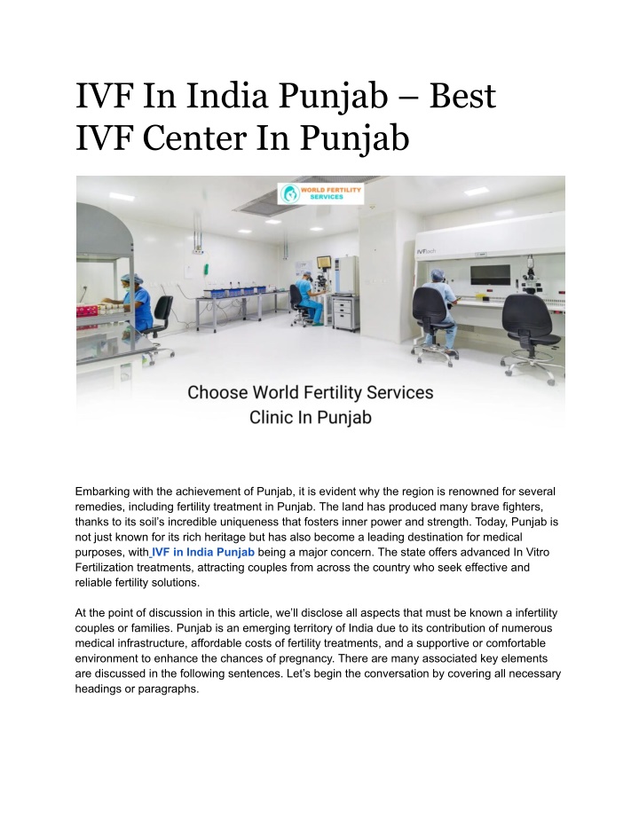ivf in india punjab best ivf center in punjab
