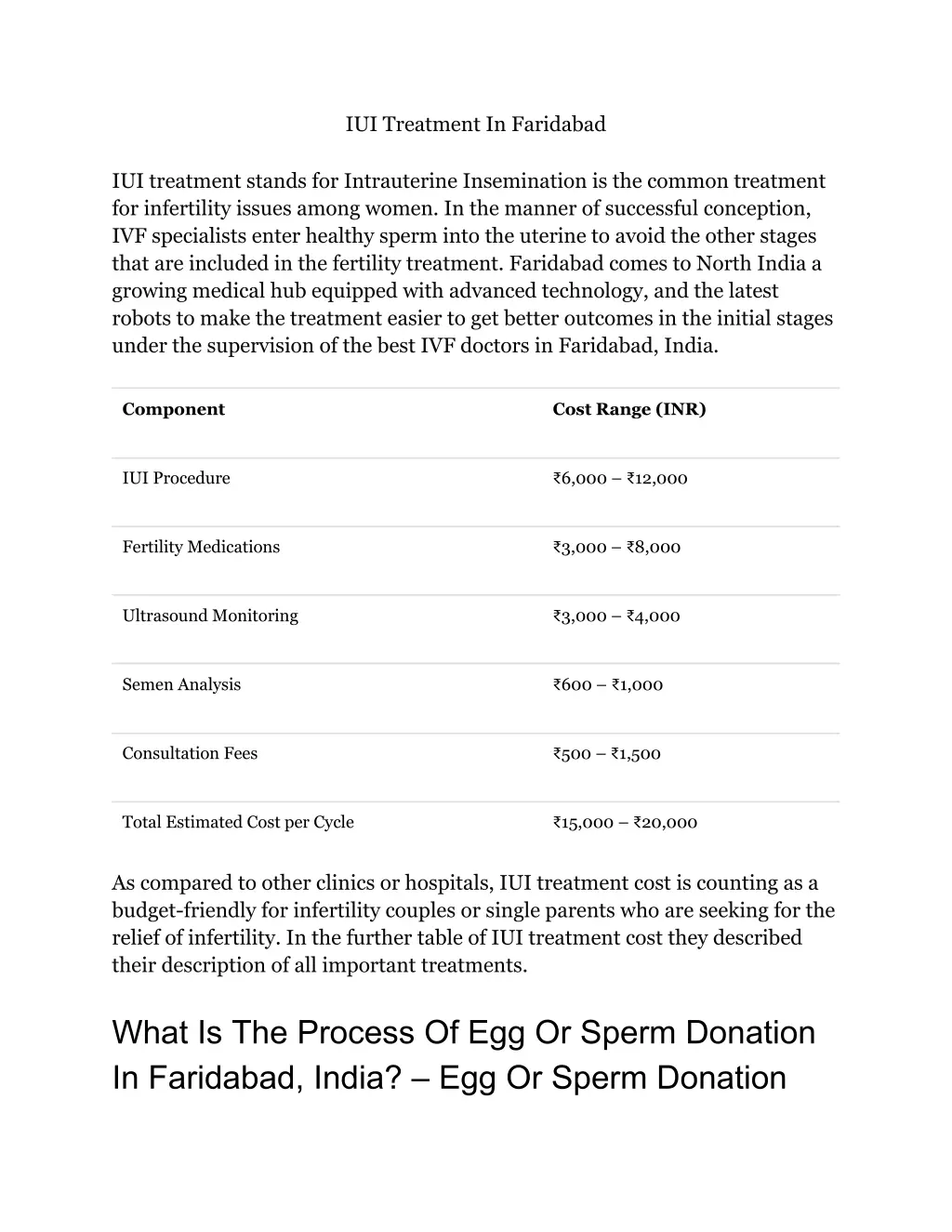iui treatment in faridabad