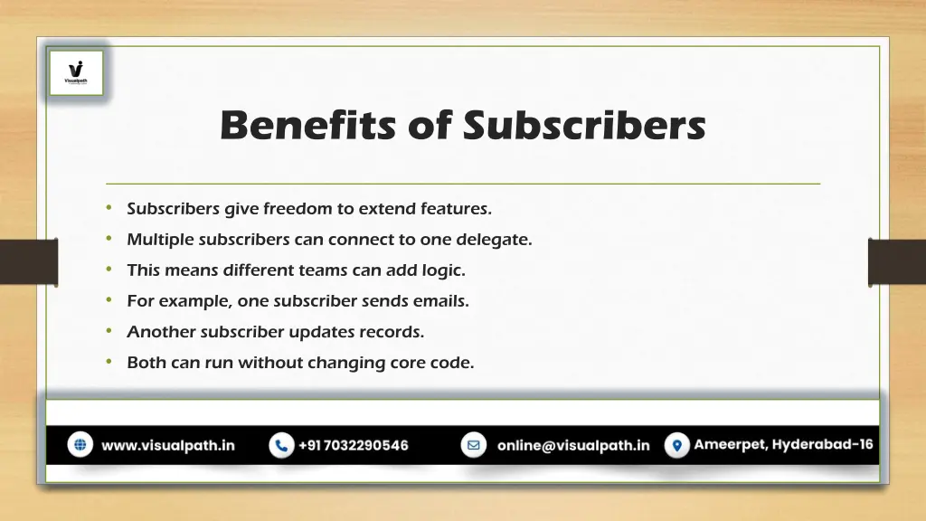 benefits of subscribers