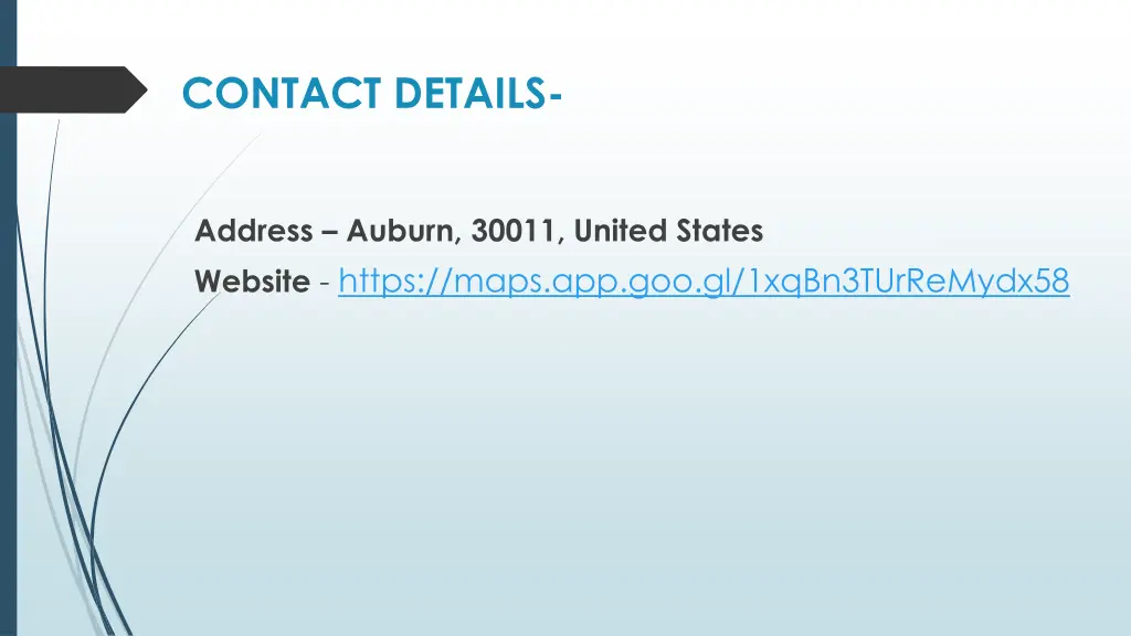 contact details