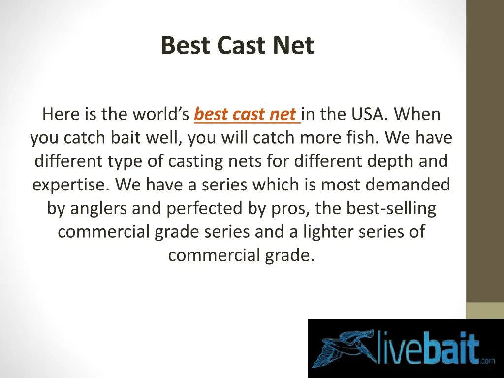 best cast net