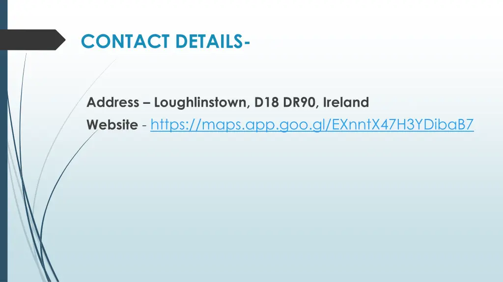 contact details