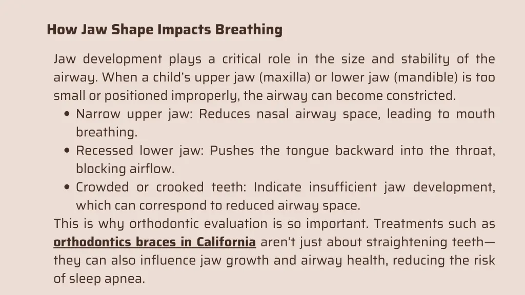 how jaw shape impacts breathing
