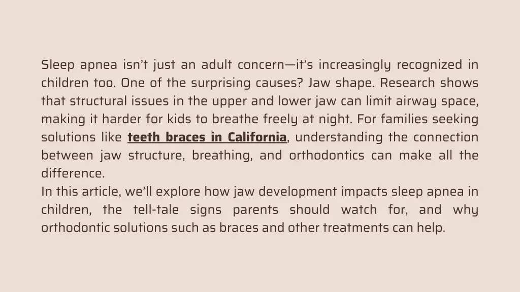 sleep apnea isn t just an adult concern
