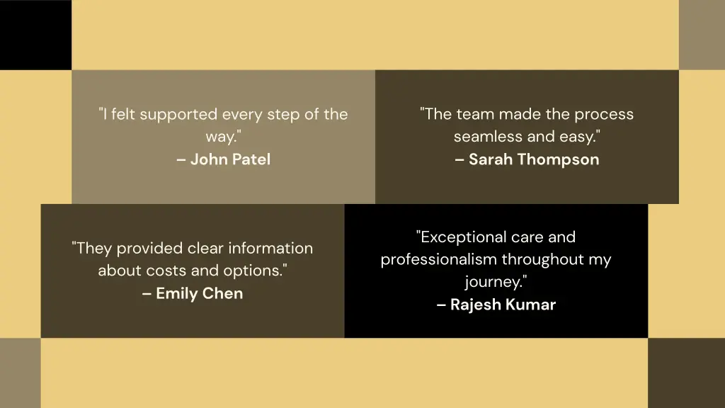 the team made the process seamless and easy sarah