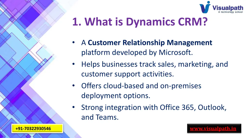 1 what is dynamics crm