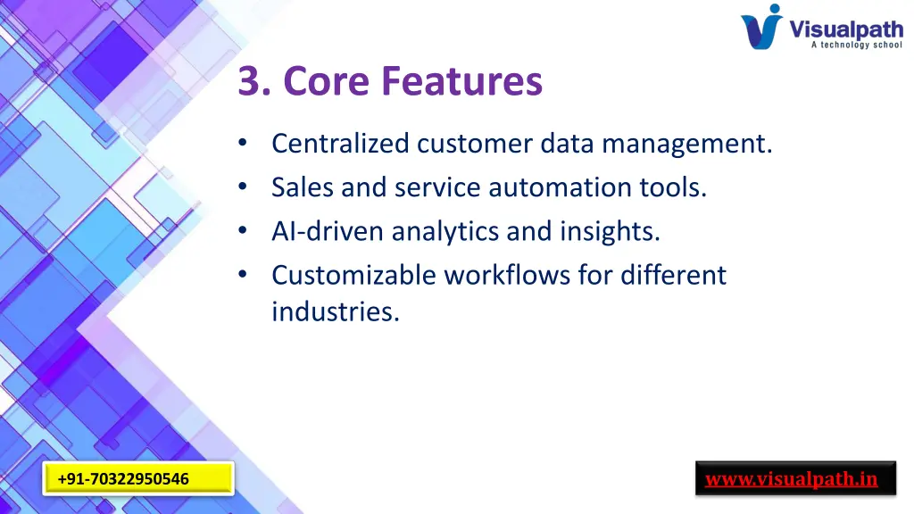 3 core features