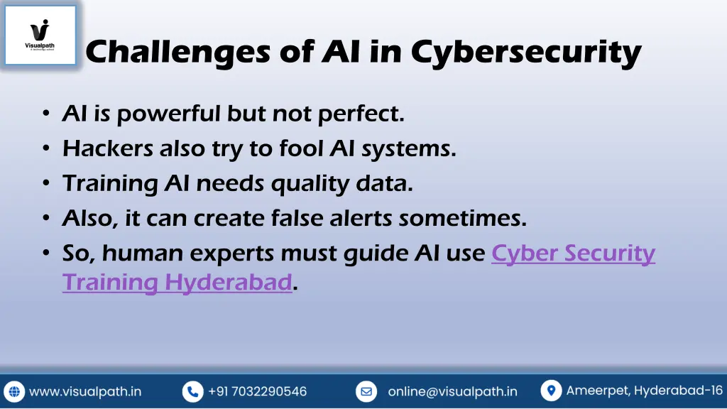 challenges of ai in cybersecurity