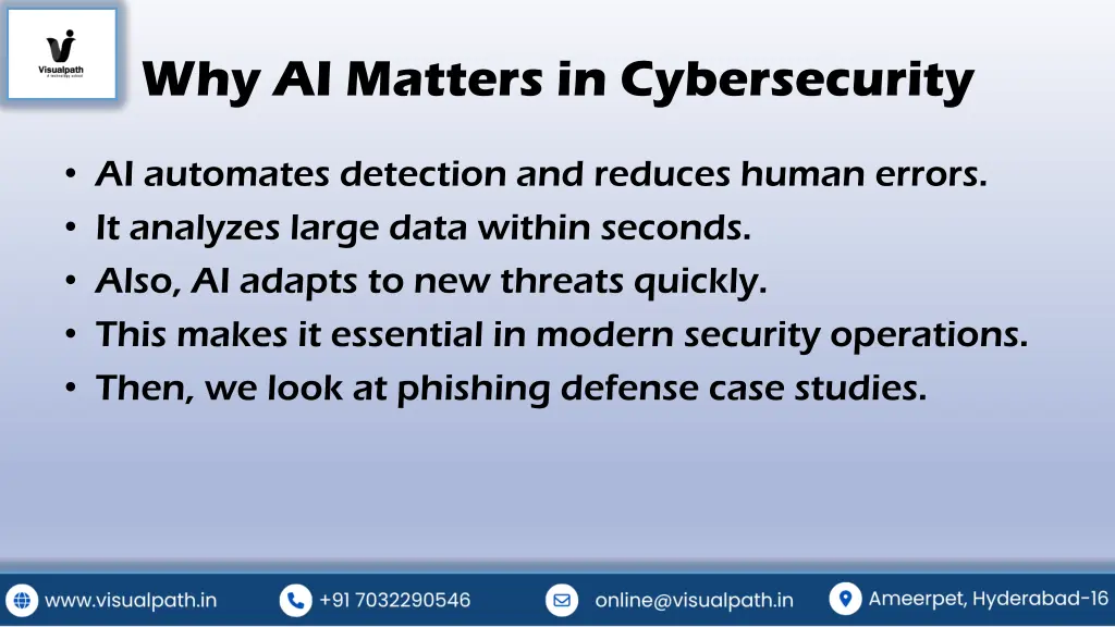 why ai matters in cybersecurity