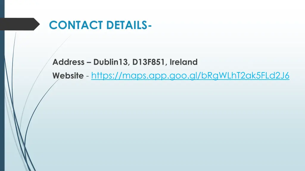 contact details