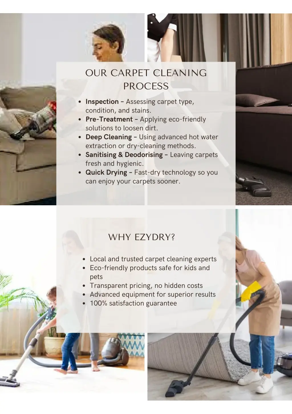 our carpet cleaning process