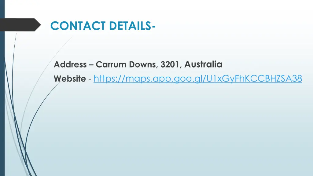 contact details