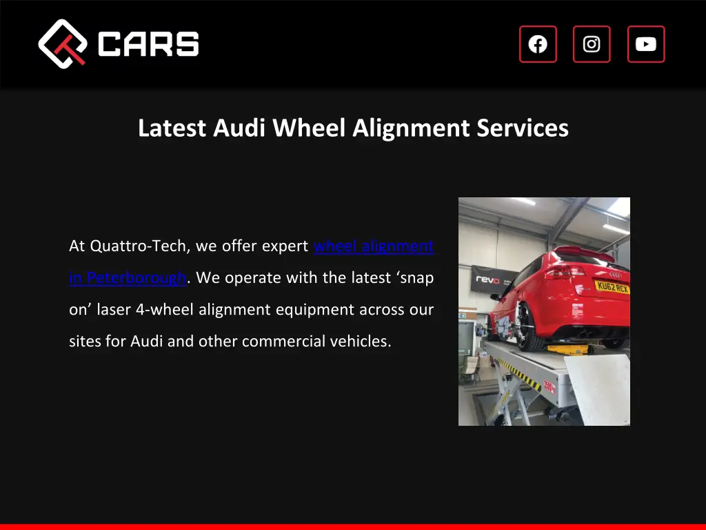 latest audi wheel alignment services