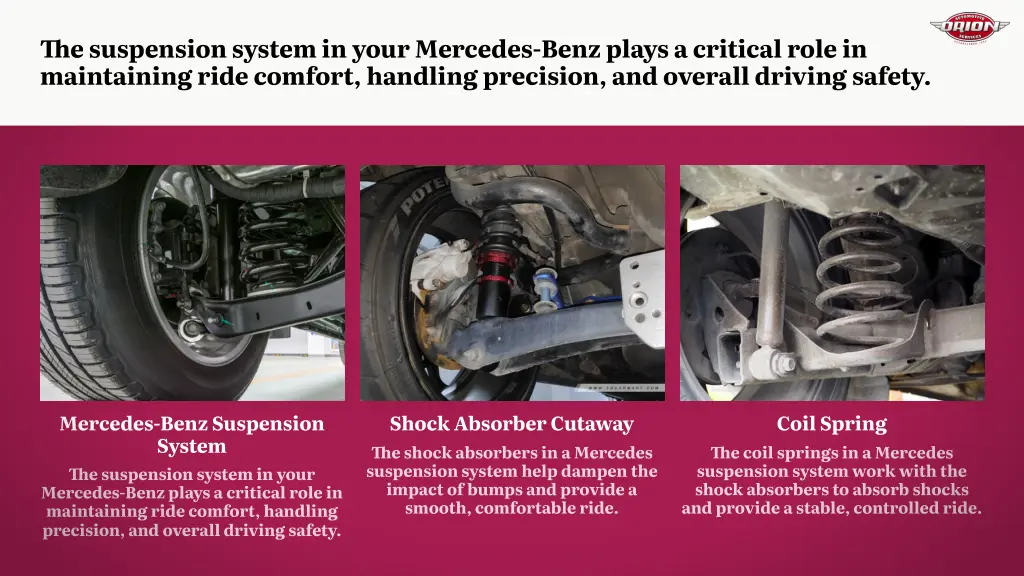 e suspension system in your mercedes benz plays
