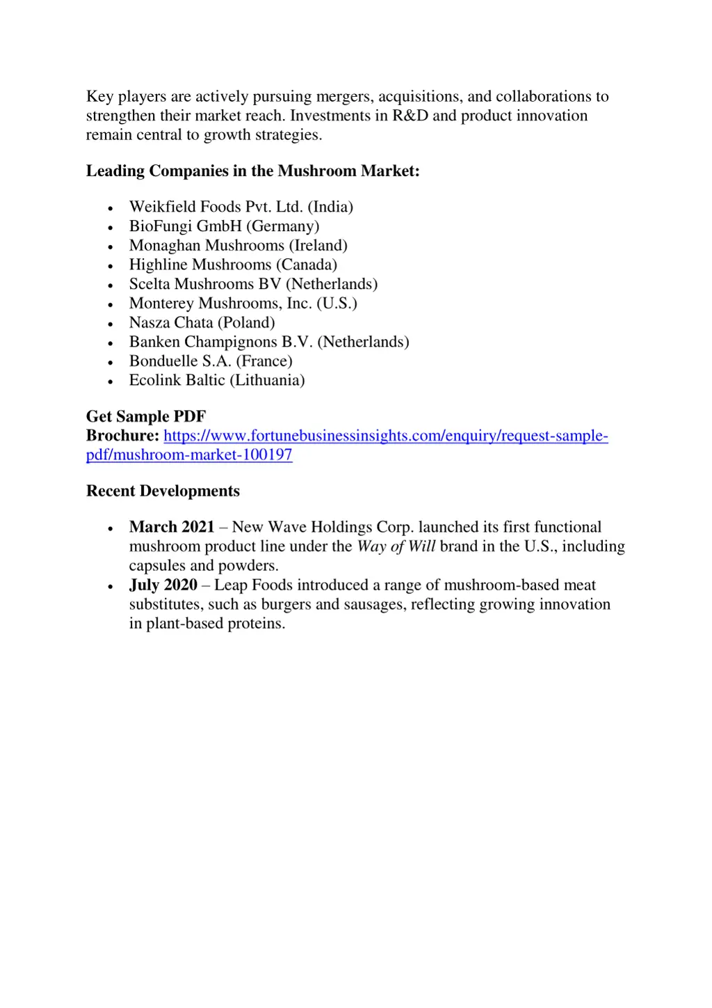 key players are actively pursuing mergers