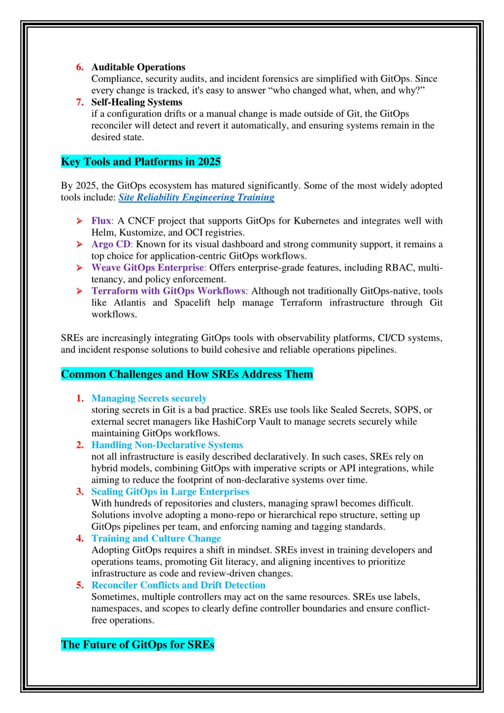 6 auditable operations compliance security audits