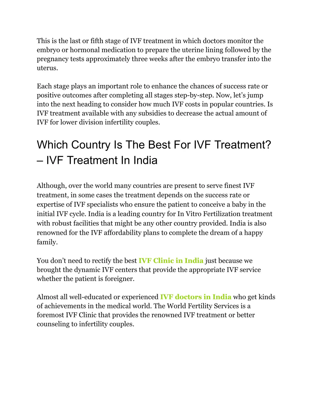 this is the last or fifth stage of ivf treatment