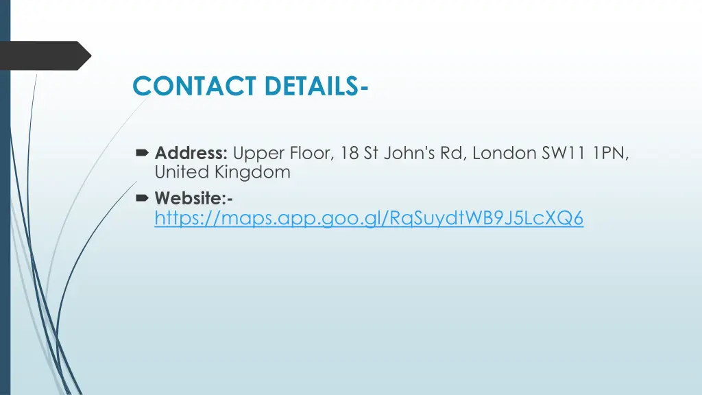 contact details