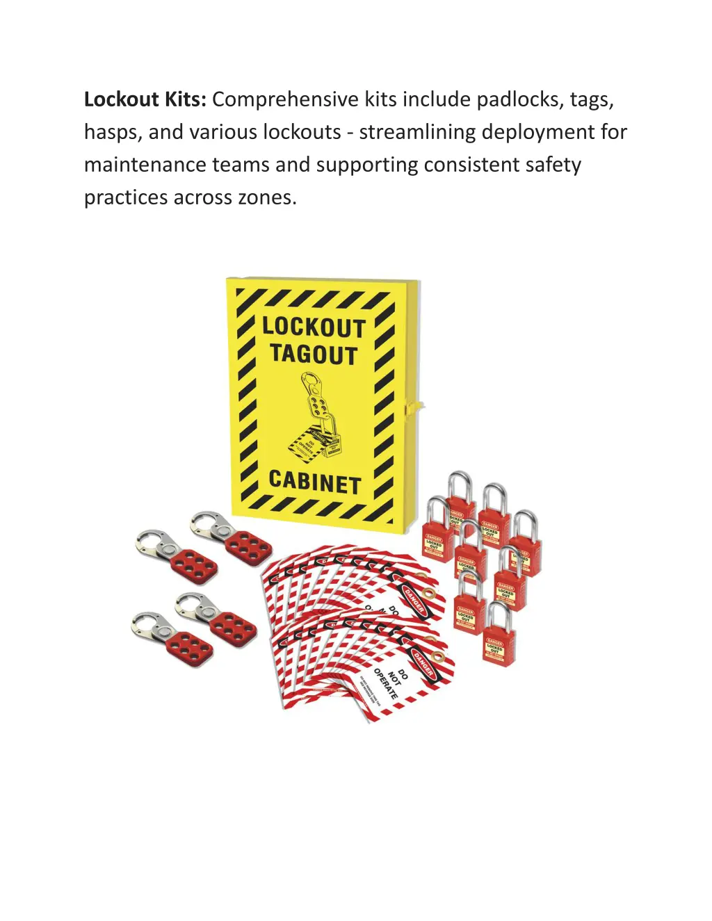lockout kits comprehensive kits include padlocks