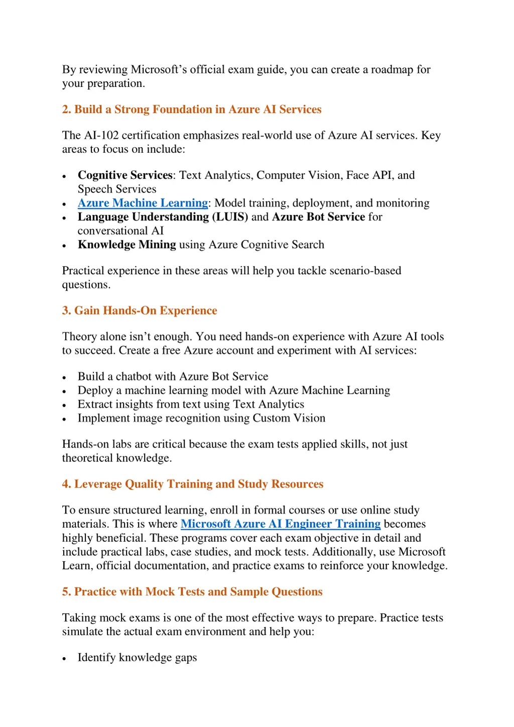 by reviewing microsoft s official exam guide