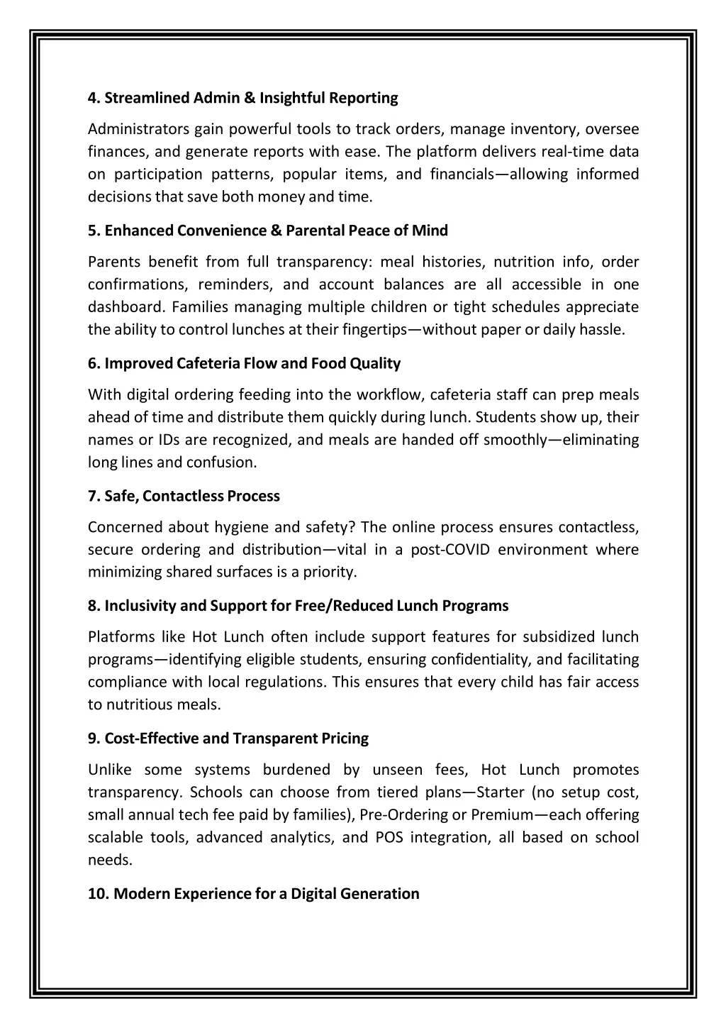 4 streamlined admin insightful reporting
