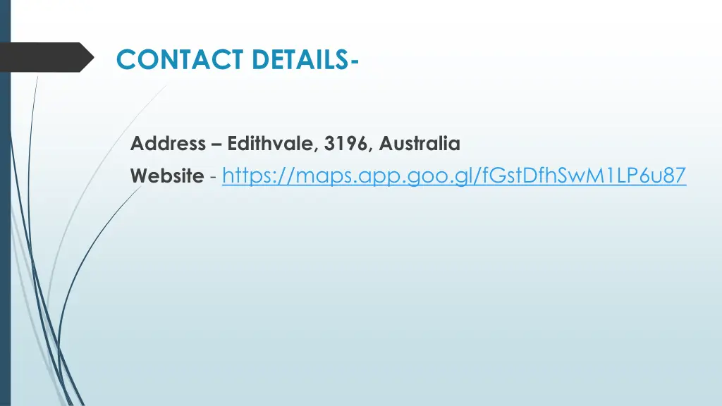 contact details