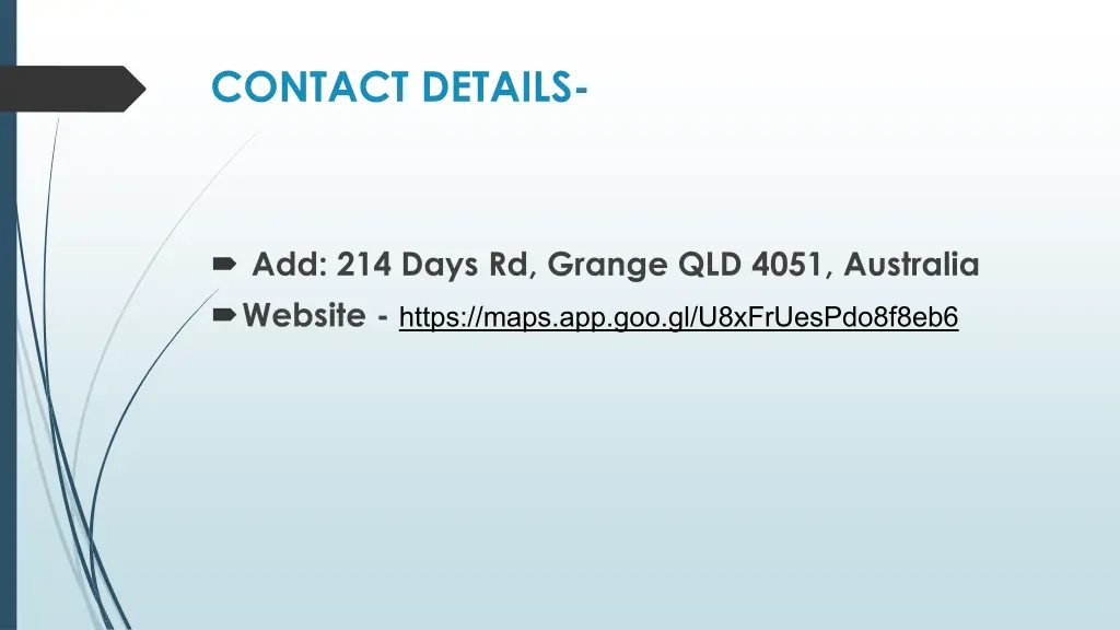 contact details